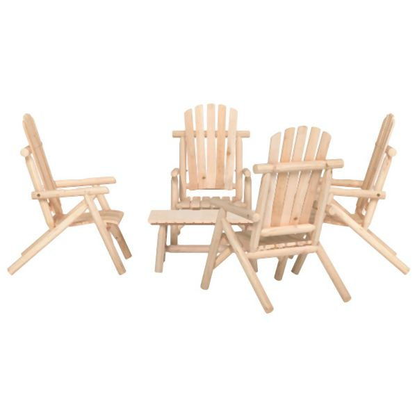 vidaXL 5-tlg. Garten-Lounge-Set Massivholz Fichte, 3185519