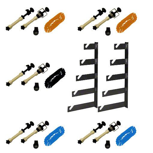 Walimex 5-fach Hintergrund Wandmontageset, 5er Set, 1015078