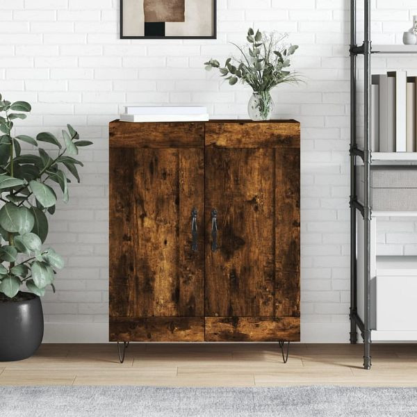 vidaXL Sideboard Räuchereiche 69,5x34x90 cm Holzwerkstoff, 830193