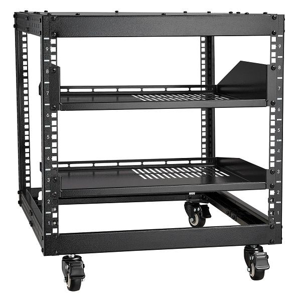 VEVOR 9U Server Rack Open Frame Netzwerkschrank Netzwerkgehäuse 584,2-1016mm, KFSJJHS9UJL25B27FV0