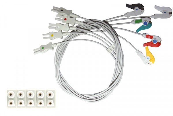 Golmed 5-adrige EKG-Patientenleitung mit Klammern, zu Spacelabs TruLink, 7-9-SL5