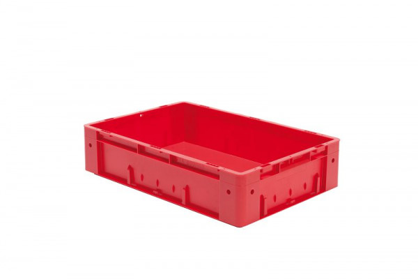 LA-KA-PE VTK 600/145-0, Euro-Schwerlast-Behälter, rot, Wände und Boden geschlossen, 37214 02 01