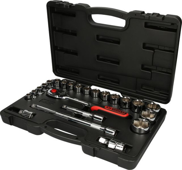 KS Tools 1/2" CHROMEplus Steckschlüssel-Satz, 23-teilig, 918.0623