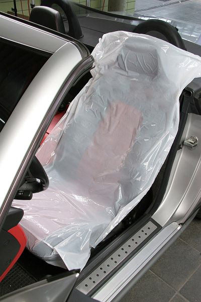 ELOS Sitzschoner - PKW Einweg-Sitzschoner Extra - 250, weiß ohne Aufdruck, perforiert, 820 x 1350 mm, 250 Stück/Rolle, 1 Rolle, 990241