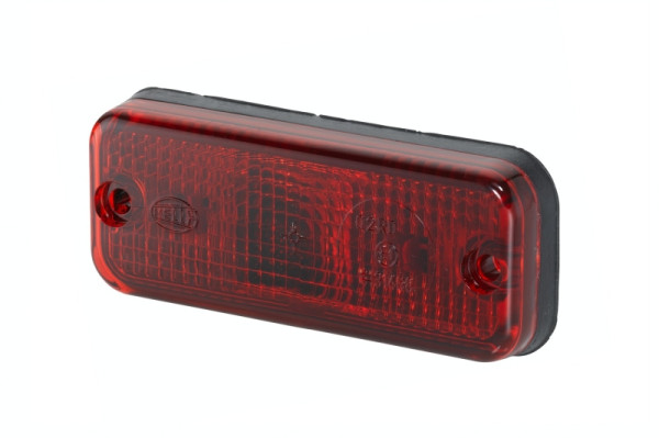 HELLA Schlussleuchte, Halogen, 12/24V, Einbau, Lichtscheibenfarbe: rot, Stecker: Male, links/rechts, 2SA 961 167-011