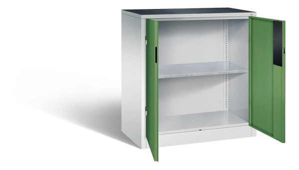 C+P Werkzeugschrank Acurado, H1000xB930xT500mm, Farbe: Lichtgrau / Resedagrün, Muldengriff, 8821-052 S10266