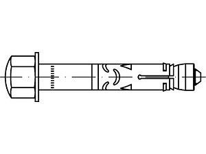 ART 88590 FISCHER-Hochleistungsanker galvanisch verzinkt FH II 18/ 25 H VE=S (20 Stück)