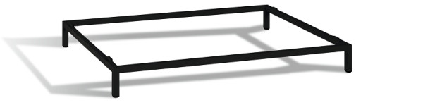 C+P Stahl-Untergestell, 7021, Serie 7100_7200, Maße (H x B x T): 150 x 1350 x 946 mm, 7206-000 S10002