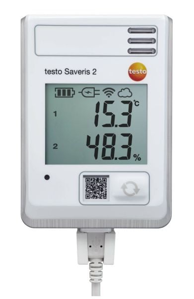 Testo Saveris 2-H1 - Funk-Datenlogger, integrierte Temperatur- und Feuchtefühler, 0572 2034