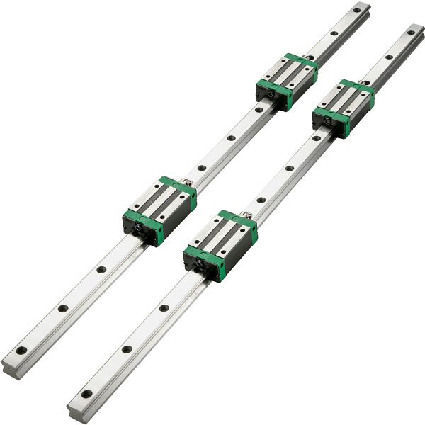 VEVOR Linearschiene, HSR15-1200 Gleitschiene, 1200 mm HSR15-Linearwelle Präzisionswelle, VE: 2 Stück, ZXDGHSR15-1200001V0