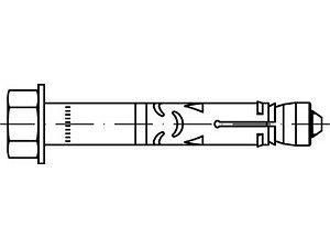 ART 88593 FISCHER-Hochleistungsanker A 4 FH II 12/ 25 S VE=S (20 Stück)
