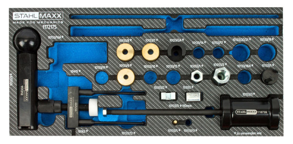 Stahlmaxx FSI und Pumpe Düse Einspritzdüsen Abzieher Demontage Werkzeug für VAG, wie T10055 T10133, XXL-117215