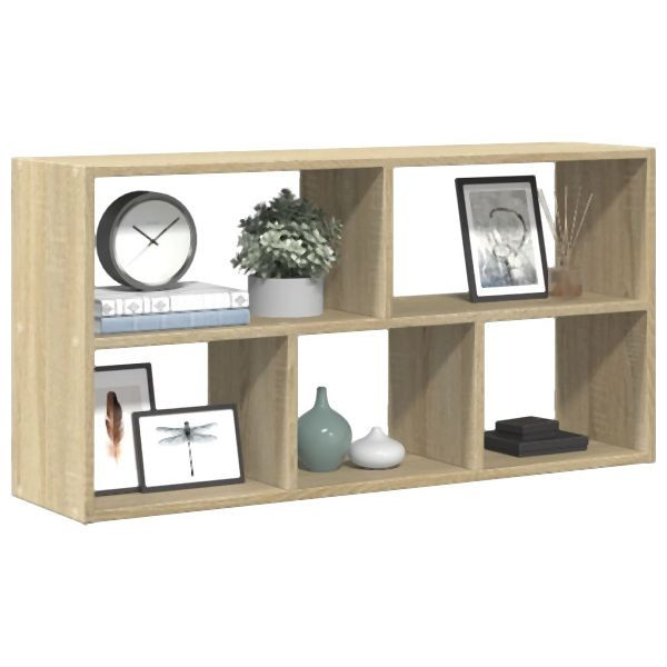 vidaXL Wandregal Sonoma-Eiche 100x25x50 cm Holzwerkstoff, 853274