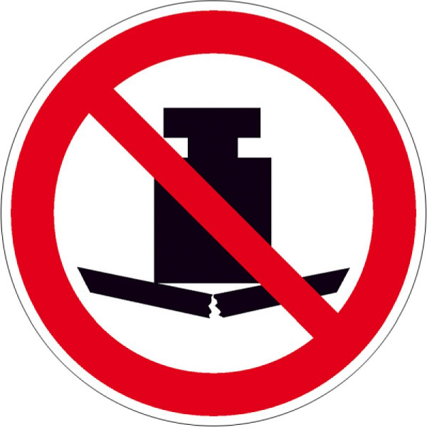 Stein HGS Verbotsschild, Keine schwere Last, 30 mm, 500er-Rolle, 31.a6123