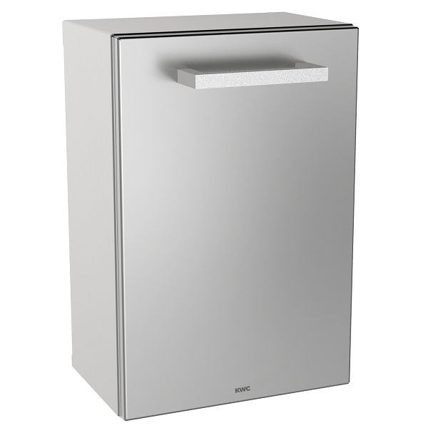 KWC Abfallbehälter, Rodan, Edelstahl, 200x295x165 mm, Aufputz, 3,7 l, 2000090063