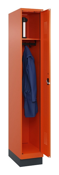 C+P Spind Evolo PLUS, mit Sockel, 1 Abteil, 1950x300x500mm, 2004/2004, Verschluss Zylinderschloss, Ablageböden 1, 049020-10 S10050