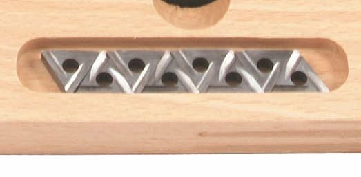 ELMAG Wendeplatte zu DM-Satz 'Camlock', ab 16x16mm passend, dreieckform'rechts - TIN/beschichtet', 88223