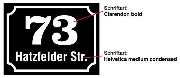 Schilder Klar Alu-Hausnummernschild mit Straßen- / Familienname, 200x150x0.45 mm Aluminium 2 mm, 3210/58