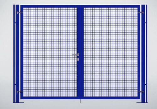 TTS Trennwandsystem 9200, Doppelflügeltor, B 3000, H 2200 mm, ultramarinblau, 285263