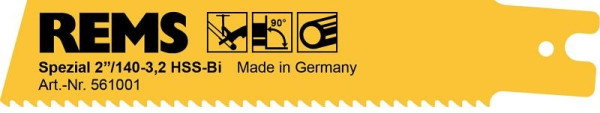 REMS Spezialsägeblatt 2''/140-3,2, VE: 5 Stück, 561001 R05