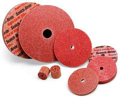 3M Scotch-Brite Kehlnahtscheibe RC-UW, 127 mm, 6,35 mm, 25,4 mm, Härte 9, C, extra coarse+, VE: 8 Scheiben, 7100016778