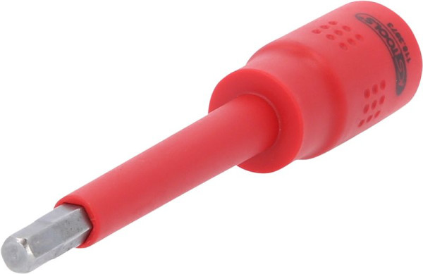 KS Tools 3/8" Isolierte Bit-Stecknuss Innensechskant, 6 mm, 122 mm lang, 118.3873