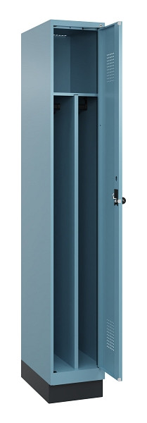 C+P Spind Evolo PLUS, mit Sockel, 1 Abteil, 1950x300x500mm, 0010/0010, Verschluss Drehriegel, 049020-10F S10021