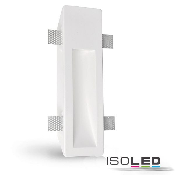 ISOLED Gips-Wand-Einbauleuchte, länglich, GU10, große Bauform, 112168