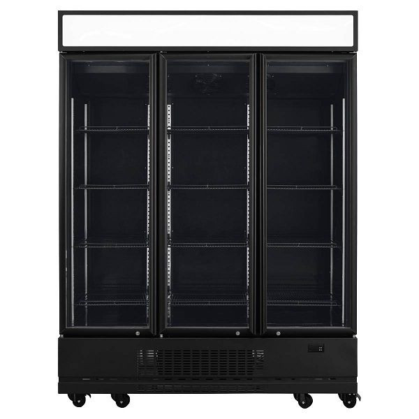 Vaiotec TOPLINE Getränkekühlschrank 1360 Liter mit Leuchtaufsatz "schwarz", 11948