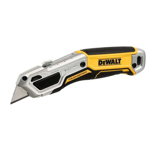 DeWalt 3.0 Universalmesser ToughSeries mit einziehbarer Trapezklinge und Klingenmagazin, DWHT10999-0