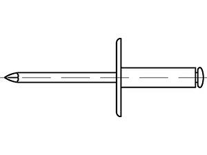 ART 88414 Blindniete Alu/Alu FLAKO K 16 4,8 x 10,3 VE=S (250 Stück)