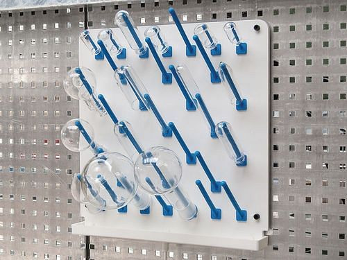 DENIOS Aufsteckstäbe für Abtropfbretter und Abtropfgestelle, Länge 60 mm, VE: 24 Stück, 309828