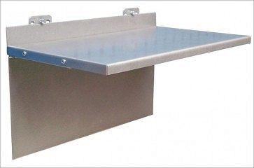 ADB Stahlblech-Ablage, Maße: BxT: 435mmx250mm, passend für Eurolochung (10x10mm / 38x38mm), 23187