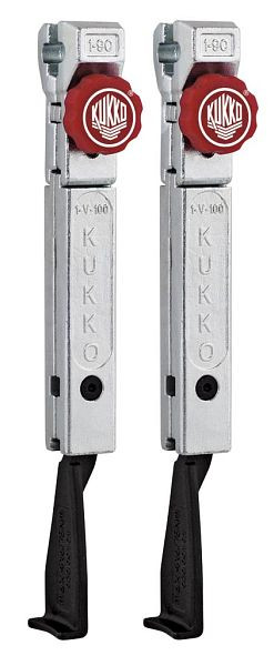 Kukko 2 schmale, schnellverstellbare Abzughaken (Paar), Hakenlänge: 200 mm, 1-193-P