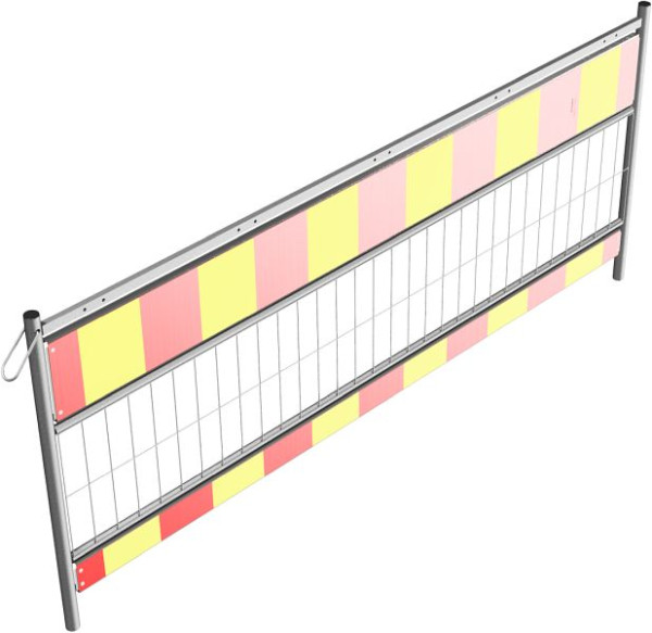 Schake Schrankenzaun nach TL, Länge: 2,40 m, Folie Typ 1, rot / gelb, 33324SK