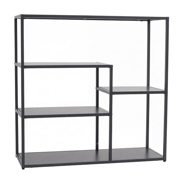 Mendler Regal HWC-P98, Wohnregal Standregal Ablageregal, Industrial Metall 80x80x30cm, anthrazit, 120600