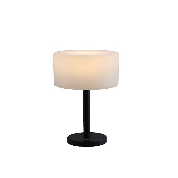 Feros Delta Tischlampe, Schwarz, aufladbar mit ChargeHub, 173511