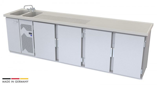 hefa Theke Novis 32V/2L-TTTT, Abmaße: 950 x 3.200 x 650/700 mm, Novis 32V/2L-TTTT