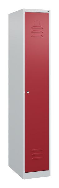 C+P Umkleidespind Classic PLUS, 1700x300x500mm, 7035/3003, Zylinderschloss, 0800007-10 S10016