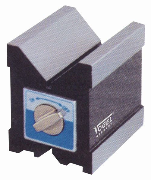 Vogel Germany Magnet-, Mess- und Spannprisma, gehärtet, für Wellen Ø 6 - 30 mm, 80 x 70 x 95 mm, 331010