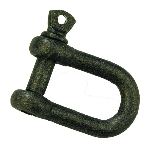 Stein HGS Schäkel aus Stahl (verzinkt und geschmiedet), Gliederstärke 8 mm, anthrazitgrau, 14368