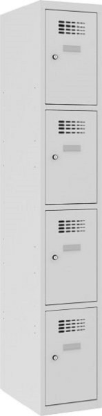 Eurobox Garderobenspind, 1 Abteil 4 Fächer, 300 mm, 0300-030104