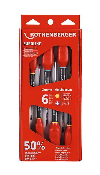 Rothenberger Schraubendreher-Set EUROLINE, 2xPH, 4xSchlitz, 73570