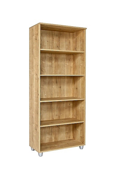 Mades Regalschrank, 80 cm x 40 cm x 190 cm, Saphir Eiche Dekor, 152.FRN.53.10.405.01
