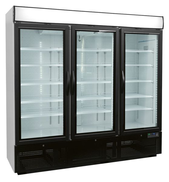 NordCap Gewerbetiefkühlschrank TKU 1600 G-LED, für Take-Away Kühlprodukte und Getränkekühlung, steckerfertig, Umluftkühlung, 435275001