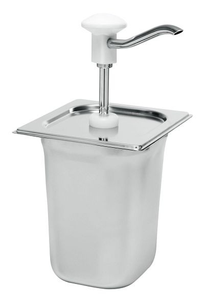 Gastro-Inox Dosierspender mit weißem Druckknopf, 503.107