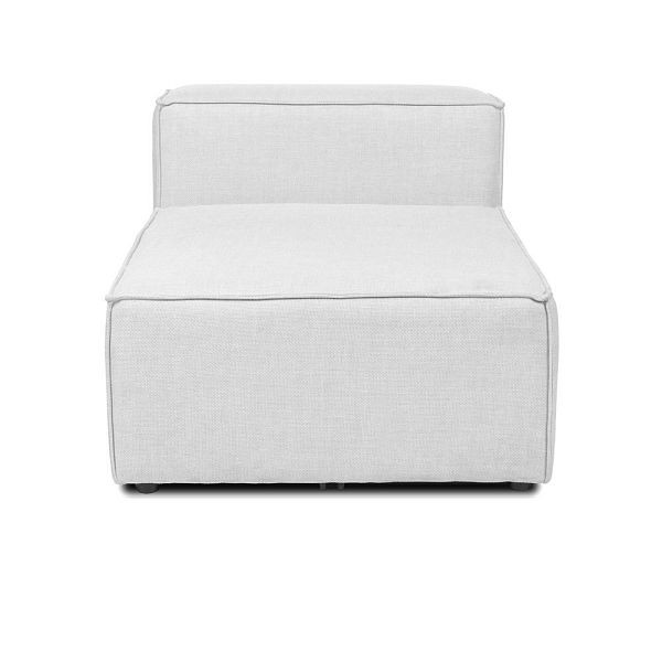 HOME DELUXE Modulares Sofa VERONA Mittelsofa - hellgrau, 49382