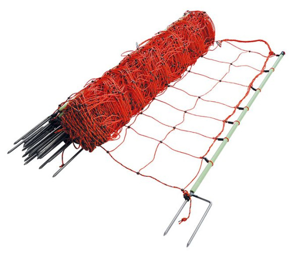 Gallagher EuroNetz Schafnetz, doppelter Erdstab, orange 90/2-14/G-50m, 022175