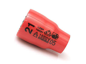 Lemp Steckschlüssel Einsatz 21mm 3/8" normal 12 kt, 135221