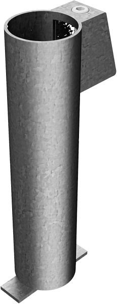 Schake Bodenhülse mit Feststellvorrichtung für Ø 60 / 76 mm Rohrpfosten, für Ø 60 mm Rohrpfosten,300 mm lang, 463_31